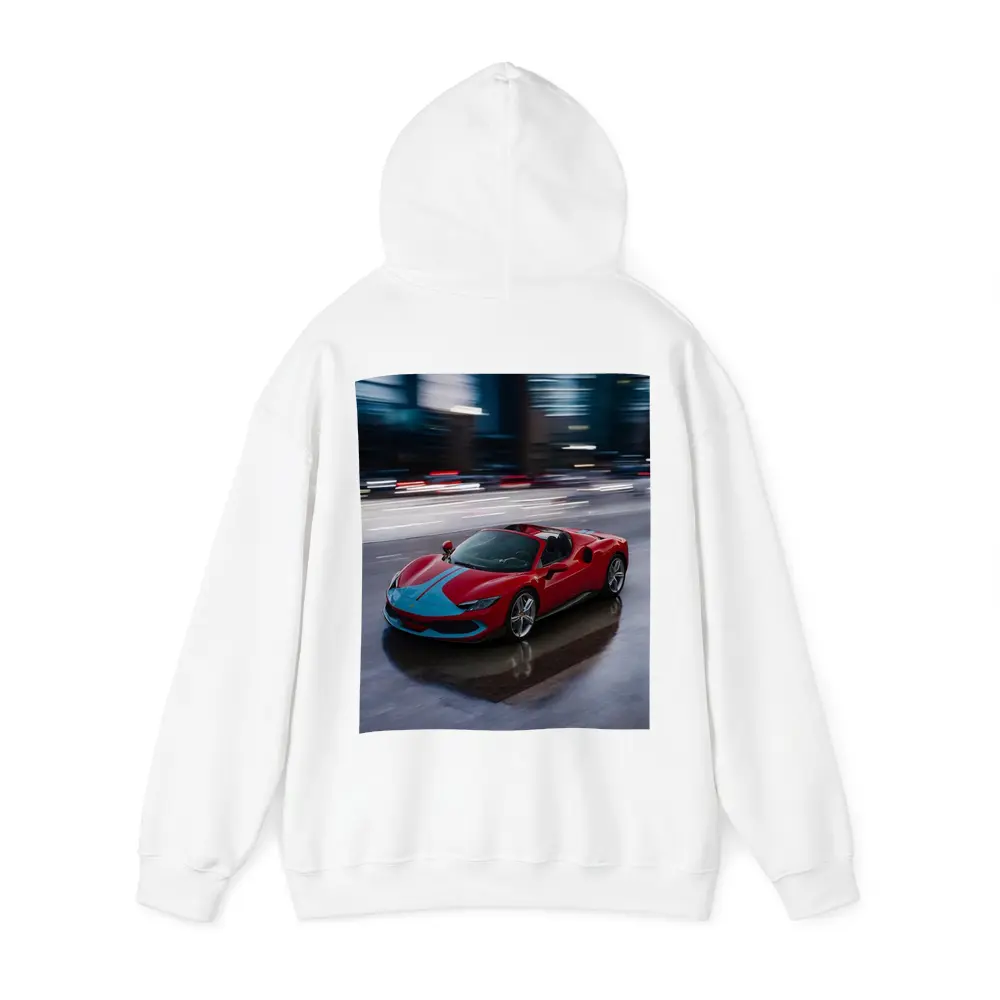 Ferrari 296 GTS Racing Through Night City – Hoodies