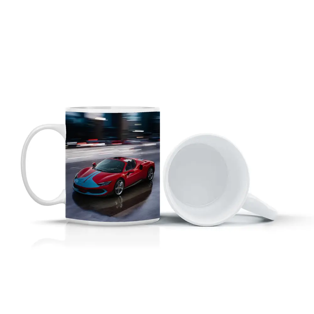 Ferrari 296 GTS Racing Through Night City – Mugs