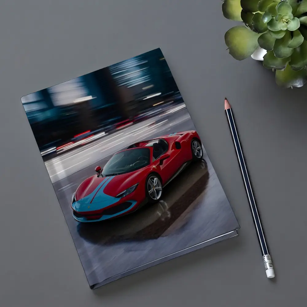 Ferrari 296 GTS Racing Through Night City – Notebooks