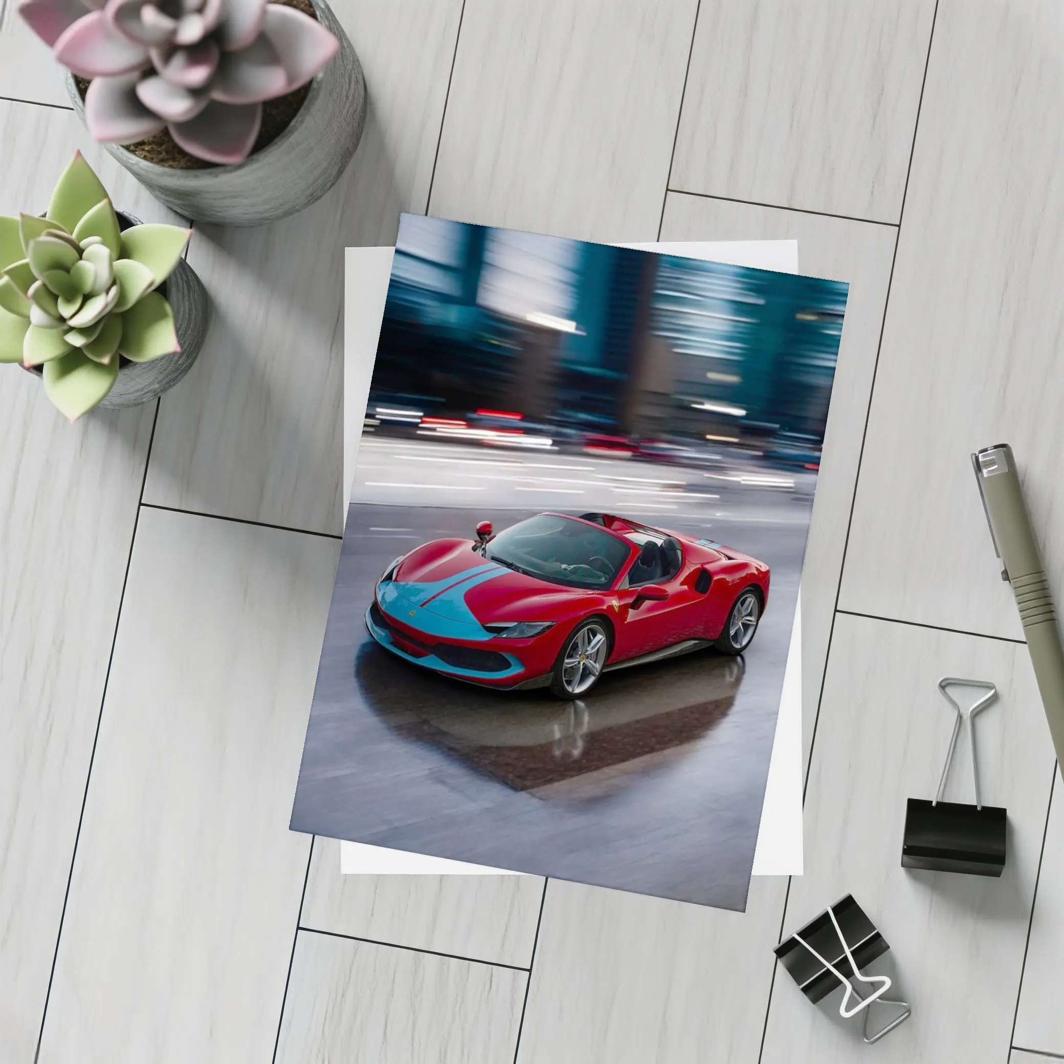 Ferrari 296 GTS Racing Through Night City – Postcards