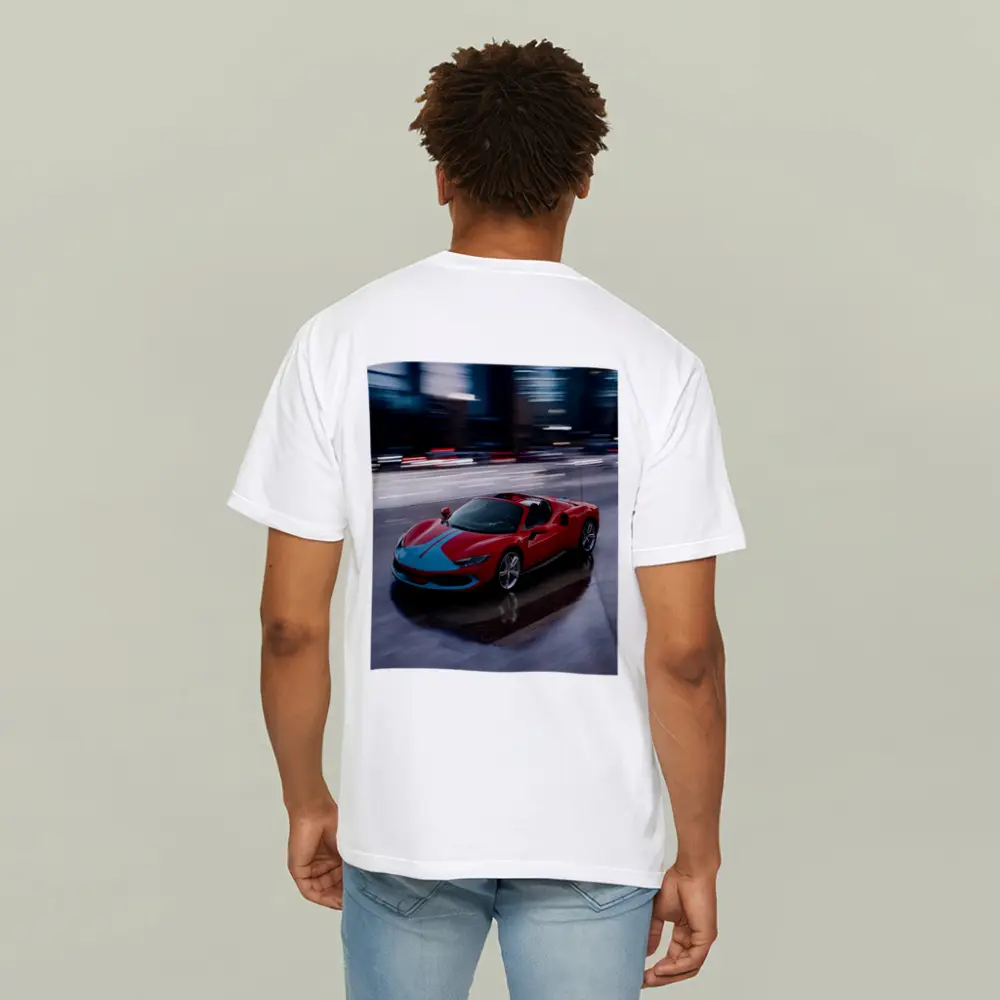 Ferrari 296 GTS Racing Through Night City – T-Shirts