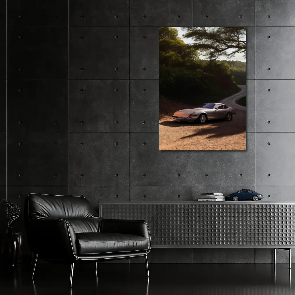 Ferrari 365 GTB4 Daytona Country Road – Wall Art