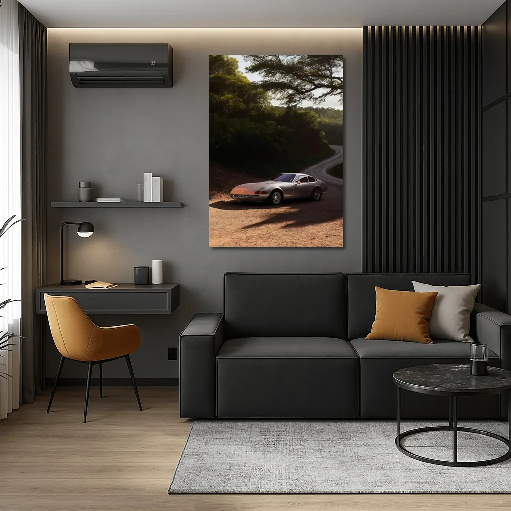 Ferrari 365 GTB4 Daytona Country Road – Wall Art