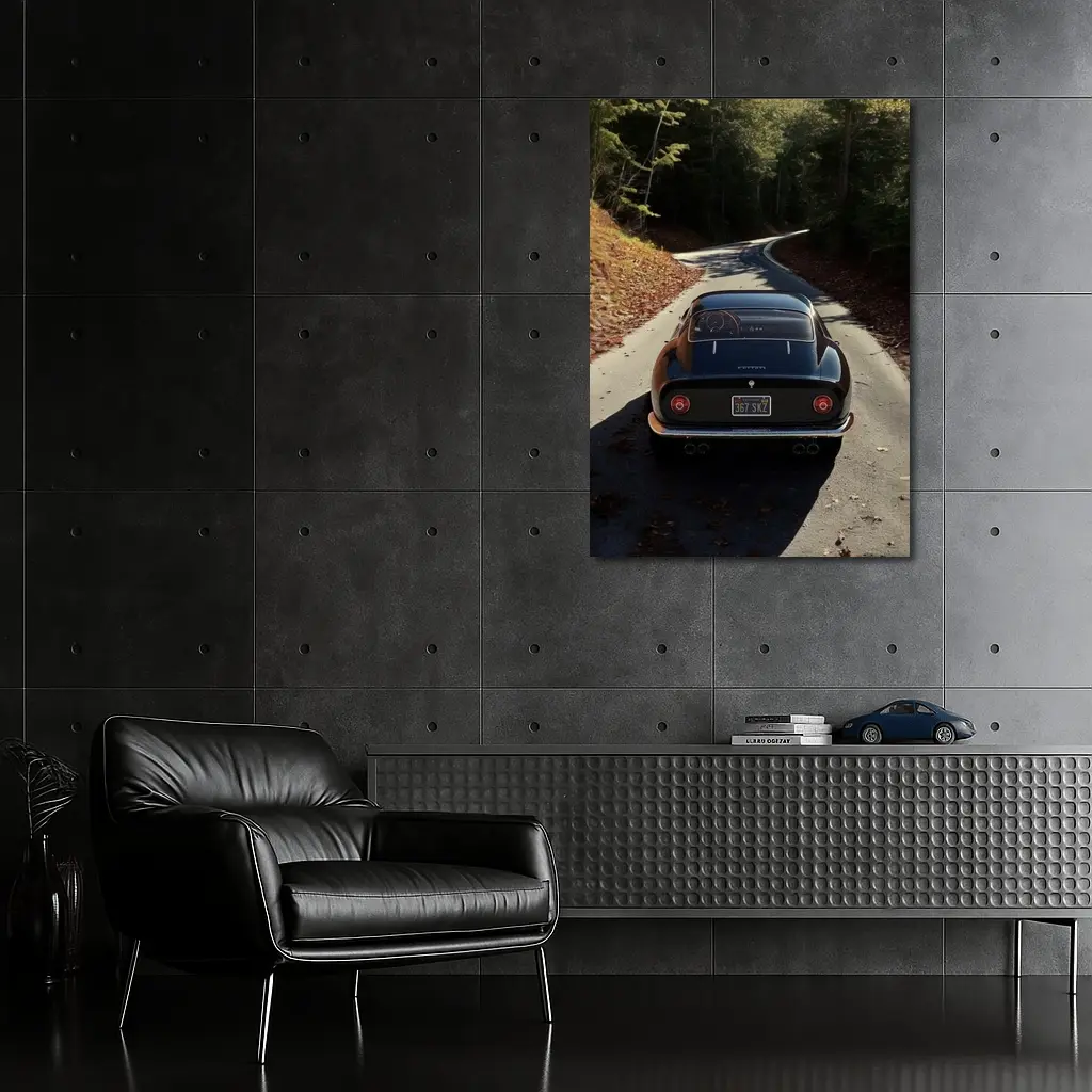 Ferrari 365 GTB4 on Forest Road – Wall Art