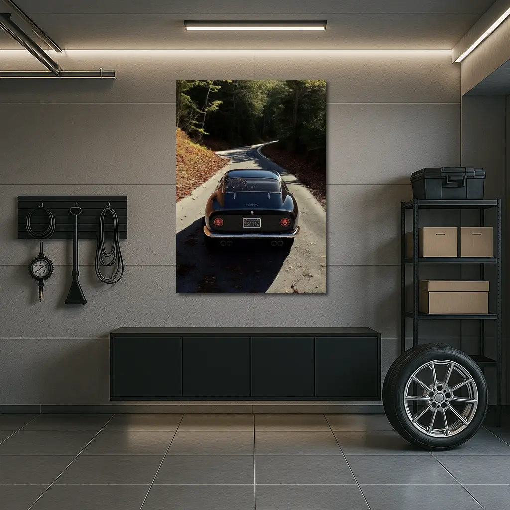 Ferrari 365 GTB4 on Forest Road – Wall Art