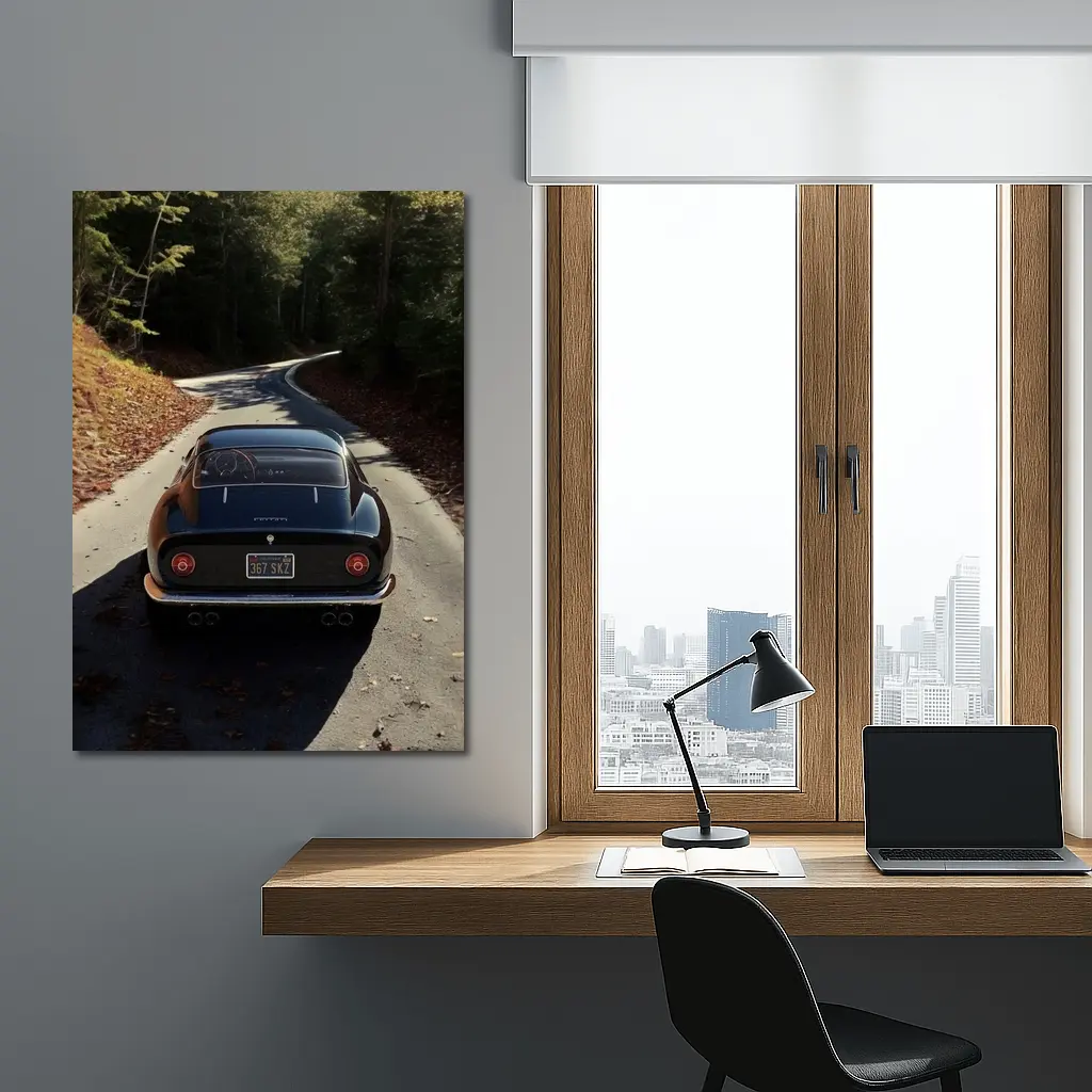 Ferrari 365 GTB4 on Forest Road – Wall Art