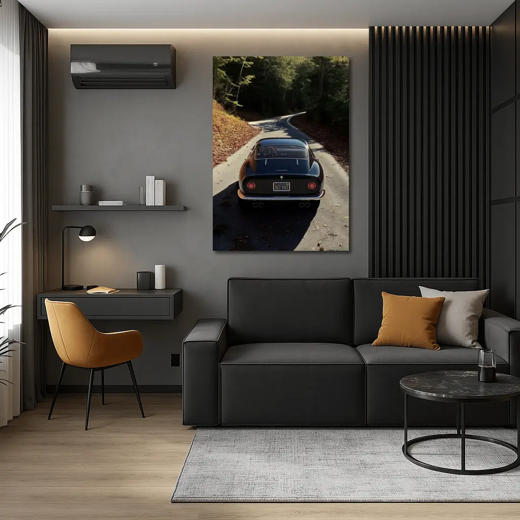 Ferrari 365 GTB4 on Forest Road – Wall Art