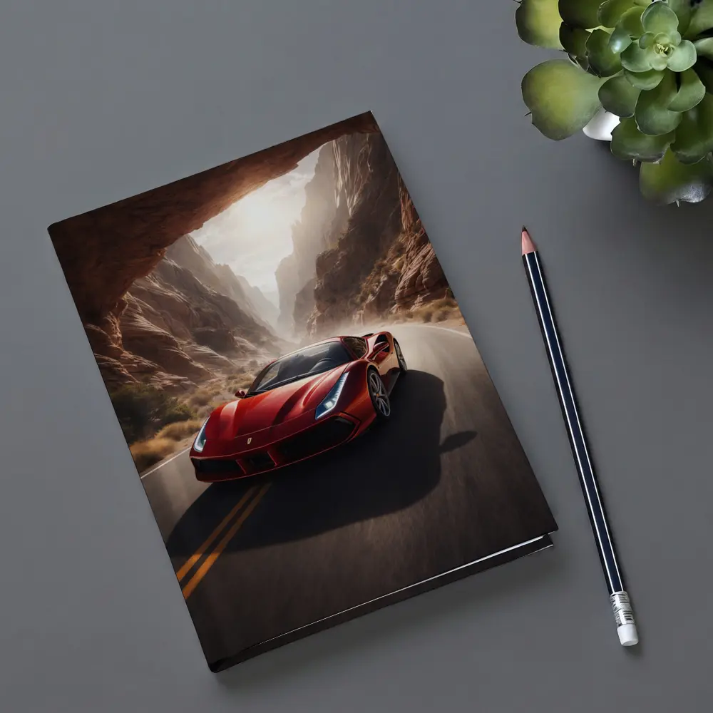 Ferrari 488 GTB Red Canyon Road – Notebooks