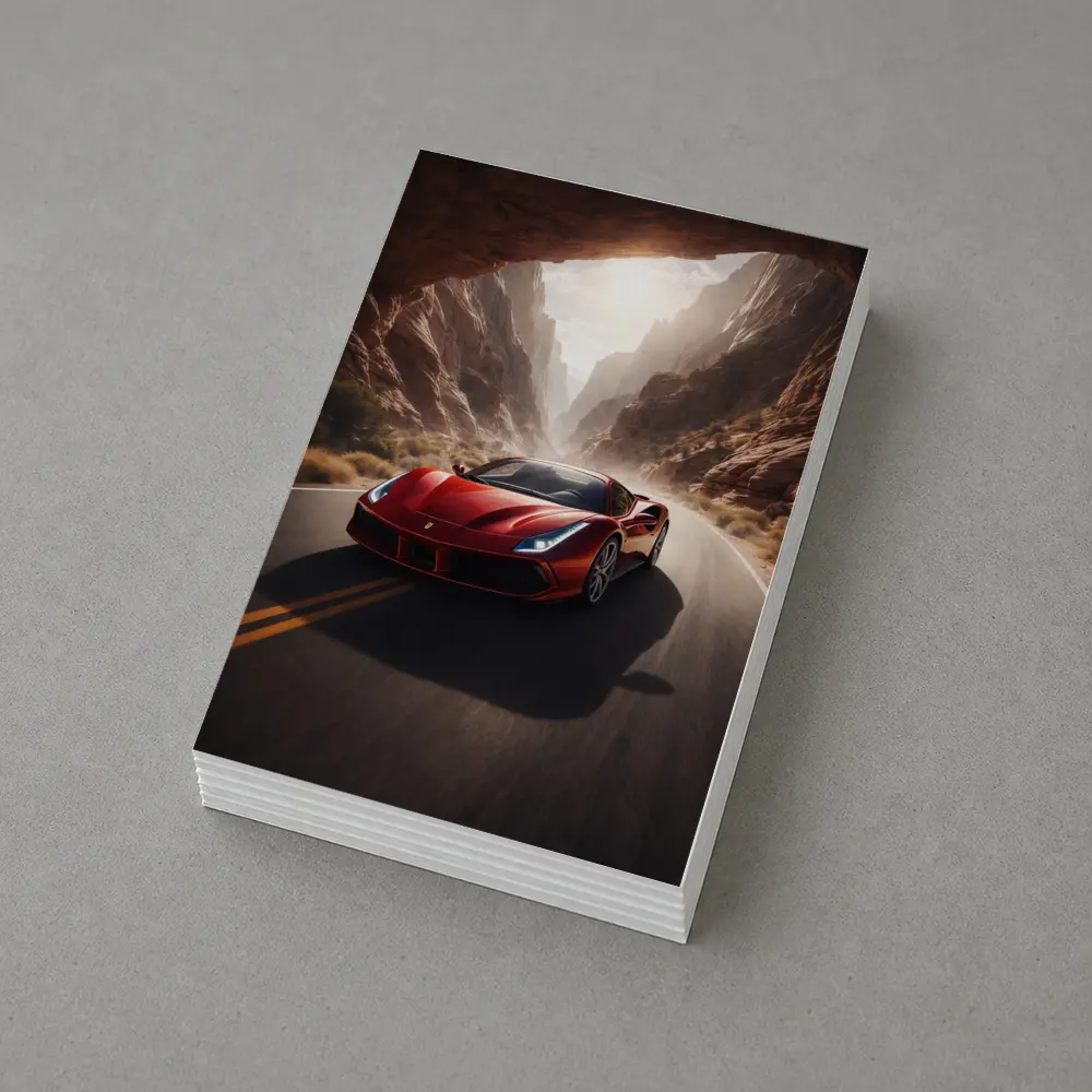 Ferrari 488 GTB Red Canyon Road – Postcards