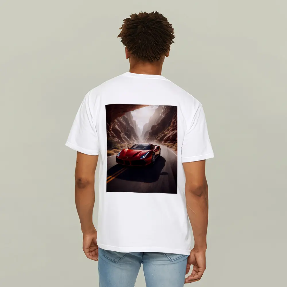 Ferrari 488 GTB Red Canyon Road – T-Shirts