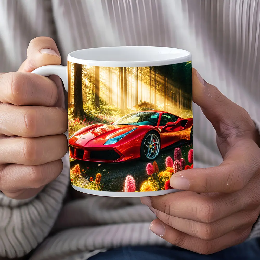 Ferrari 488 GTB Red Forest Sunlight – Mugs