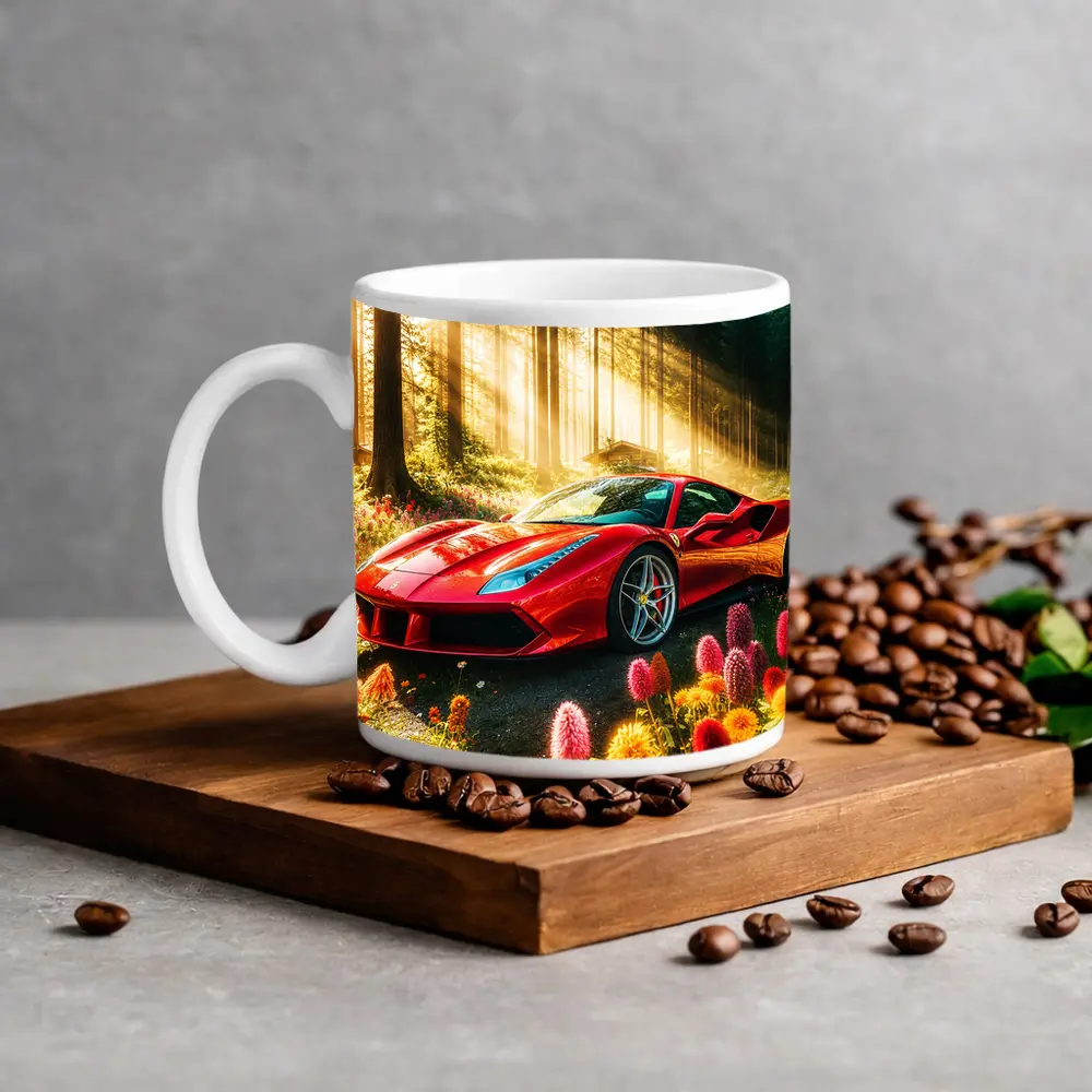 Ferrari 488 GTB Red Forest Sunlight – Mugs