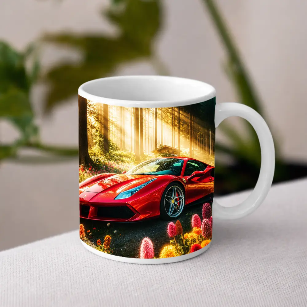 Ferrari 488 GTB Red Forest Sunlight – Mugs