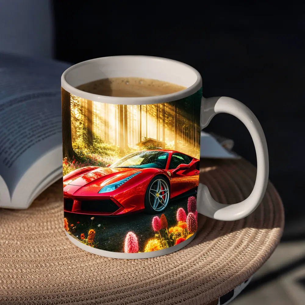 Ferrari 488 GTB Red Forest Sunlight – Mugs