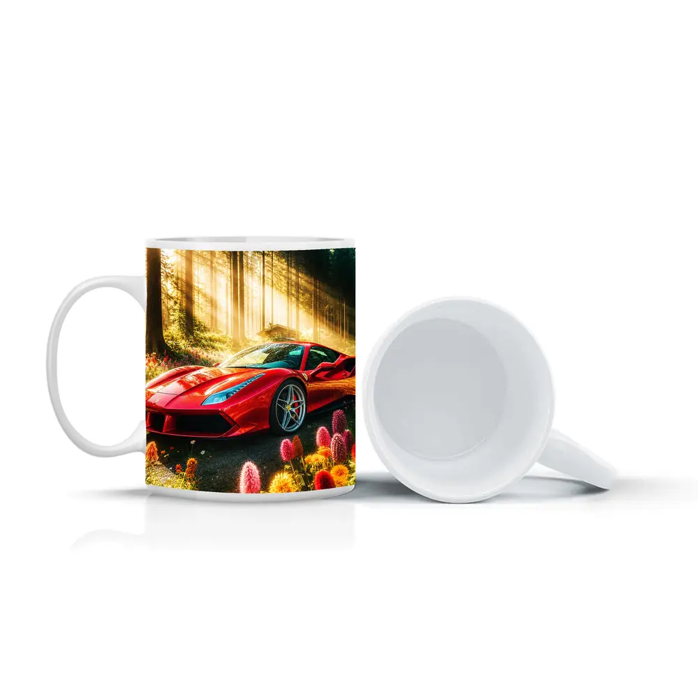 Ferrari 488 GTB Red Forest Sunlight – Mugs