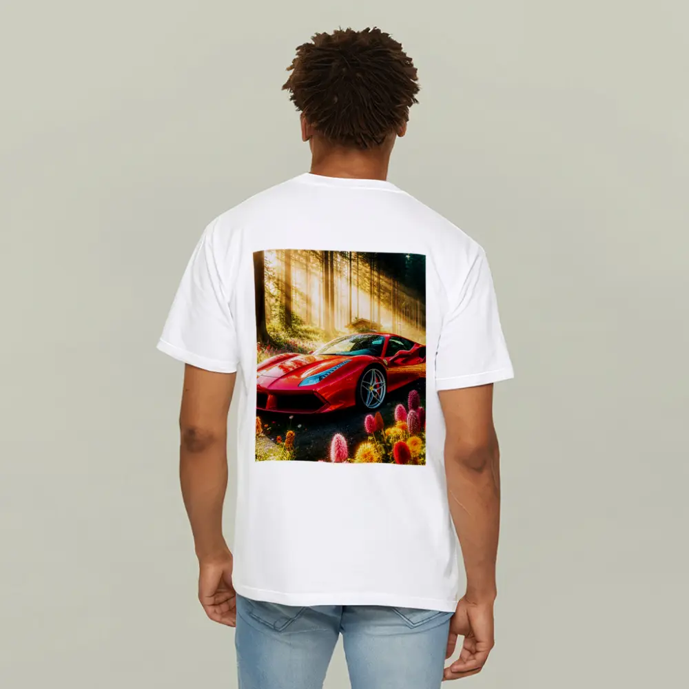 Ferrari 488 GTB Red Forest Sunlight – T-Shirts