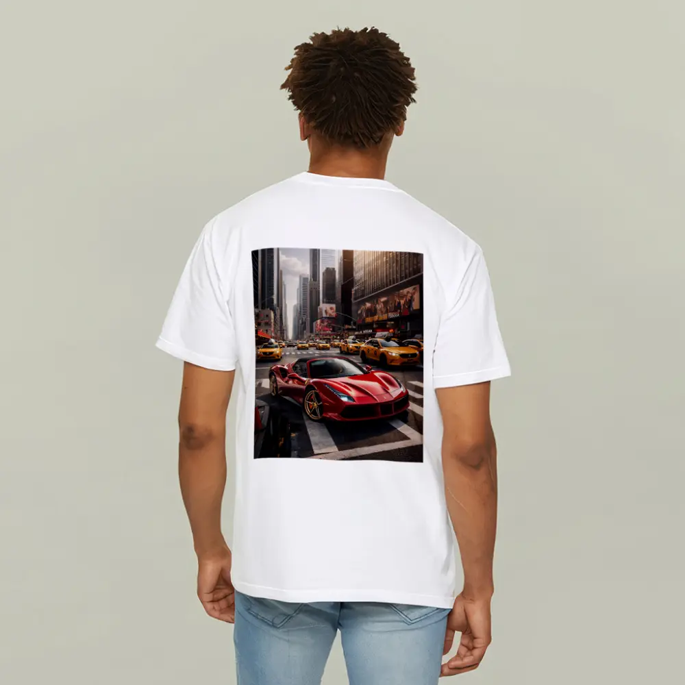 Ferrari 488 GTB Red New York City Street – T-Shirts