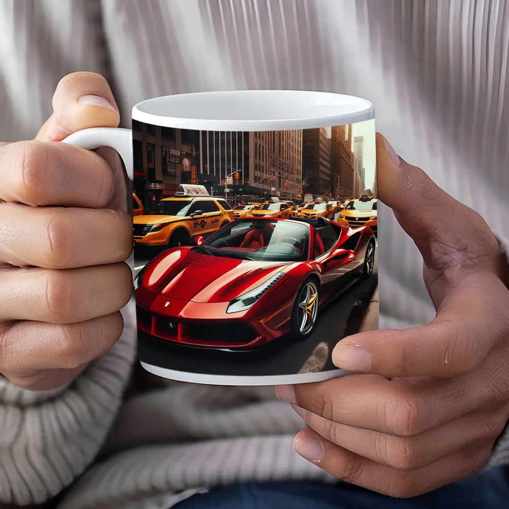 Ferrari 488 Spider Cruising New York City – Mugs