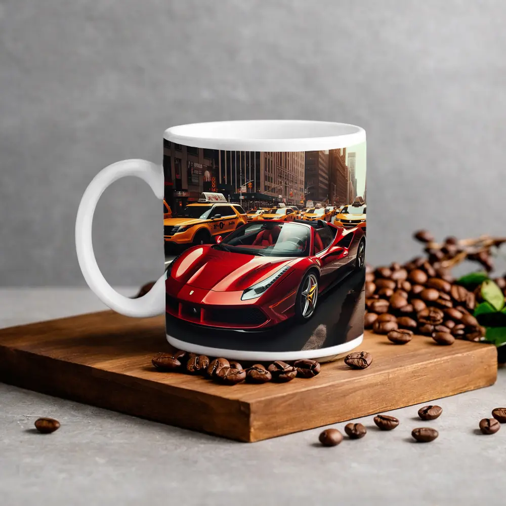 Ferrari 488 Spider Cruising New York City – Mugs