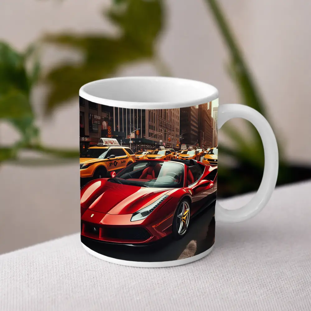 Ferrari 488 Spider Cruising New York City – Mugs