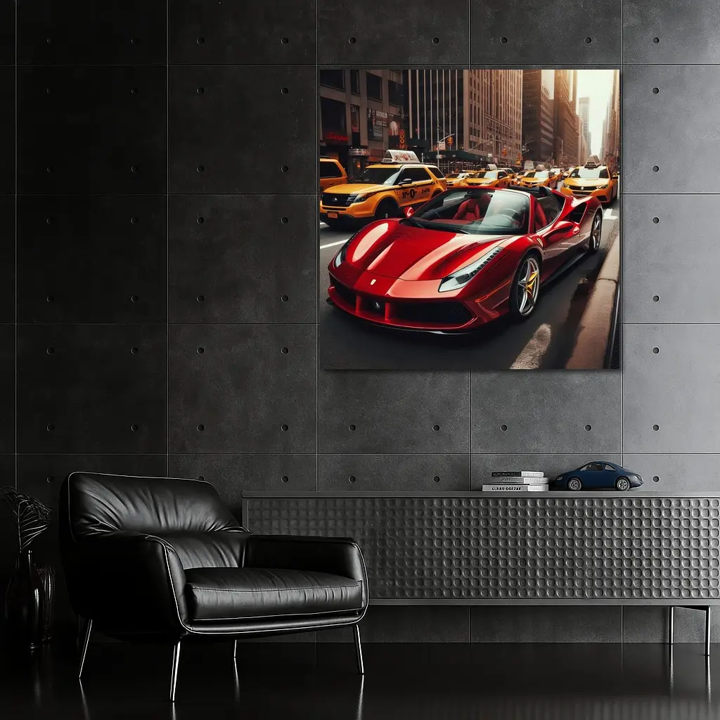 Ferrari 488 Spider Cruising New York City – Wall Art
