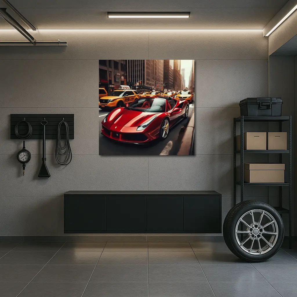 Ferrari 488 Spider Cruising New York City – Wall Art