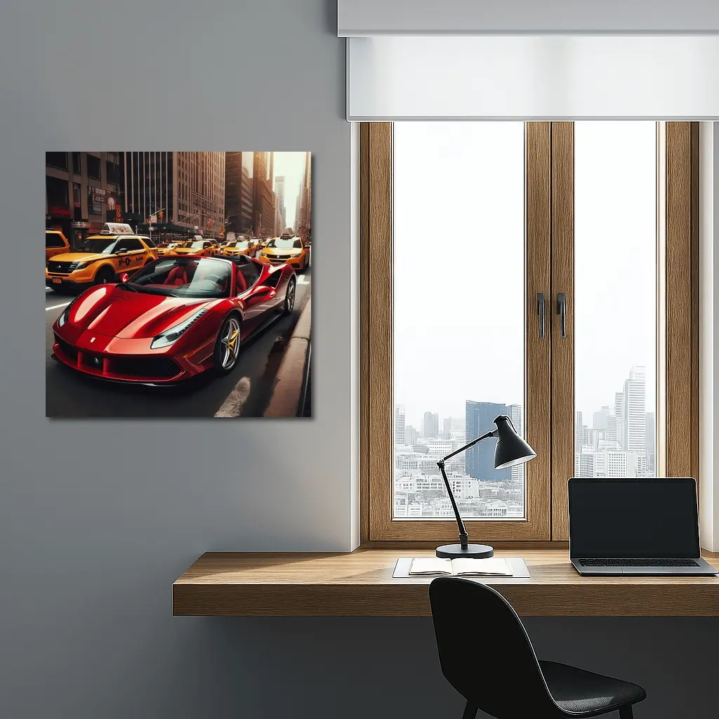 Ferrari 488 Spider Cruising New York City – Wall Art