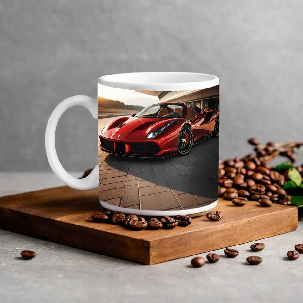 Ferrari 488 Spider at Sunny Racetrack – Mugs