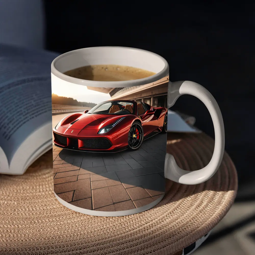 Ferrari 488 Spider at Sunny Racetrack – Mugs