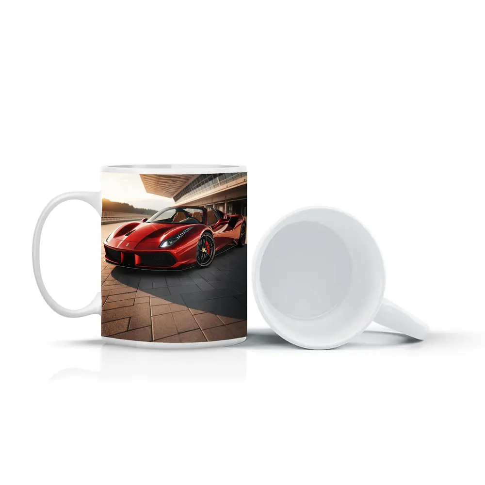 Ferrari 488 Spider at Sunny Racetrack – Mugs
