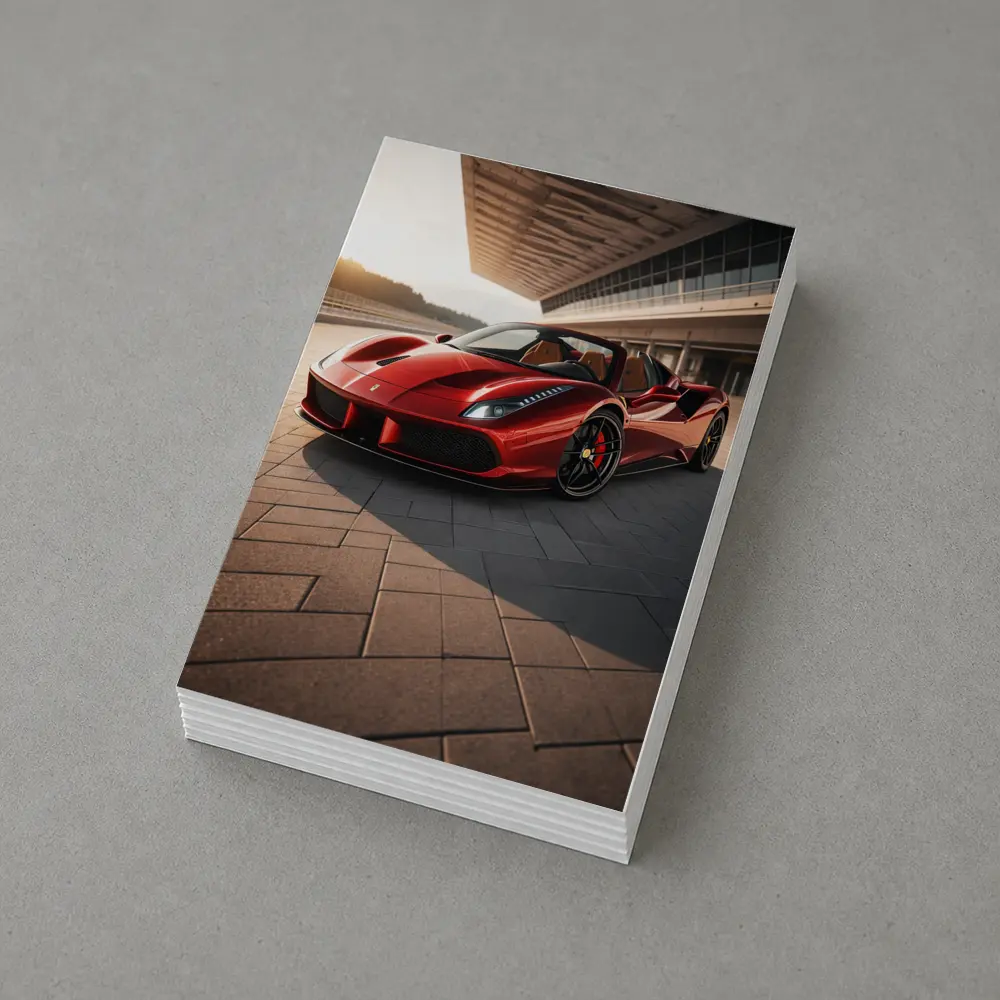 Ferrari 488 Spider at Sunny Racetrack – Postcards