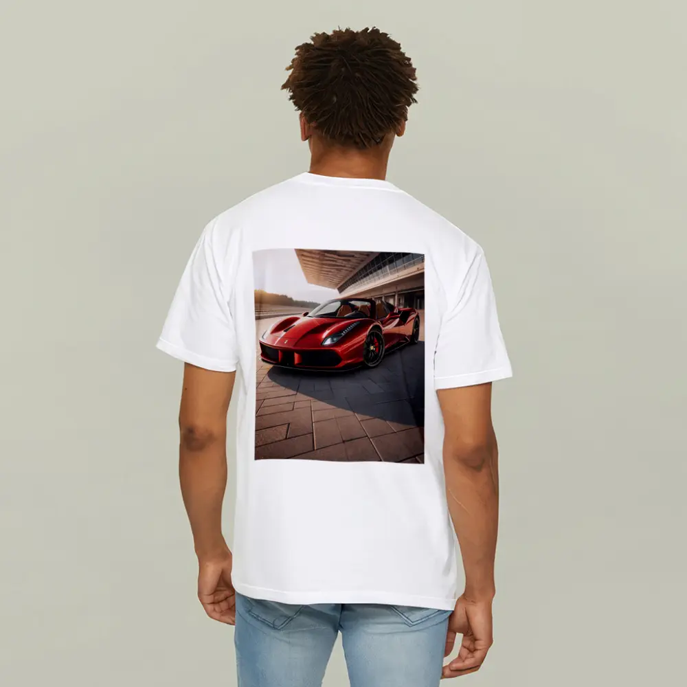 Ferrari 488 Spider at Sunny Racetrack – T-Shirts