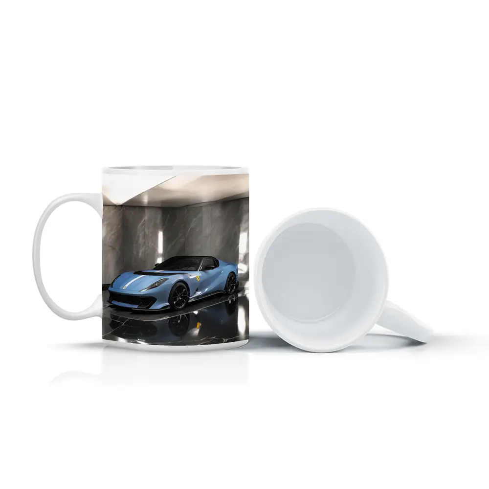 Ferrari 812 Competizione A Marble Showroom – Mugs