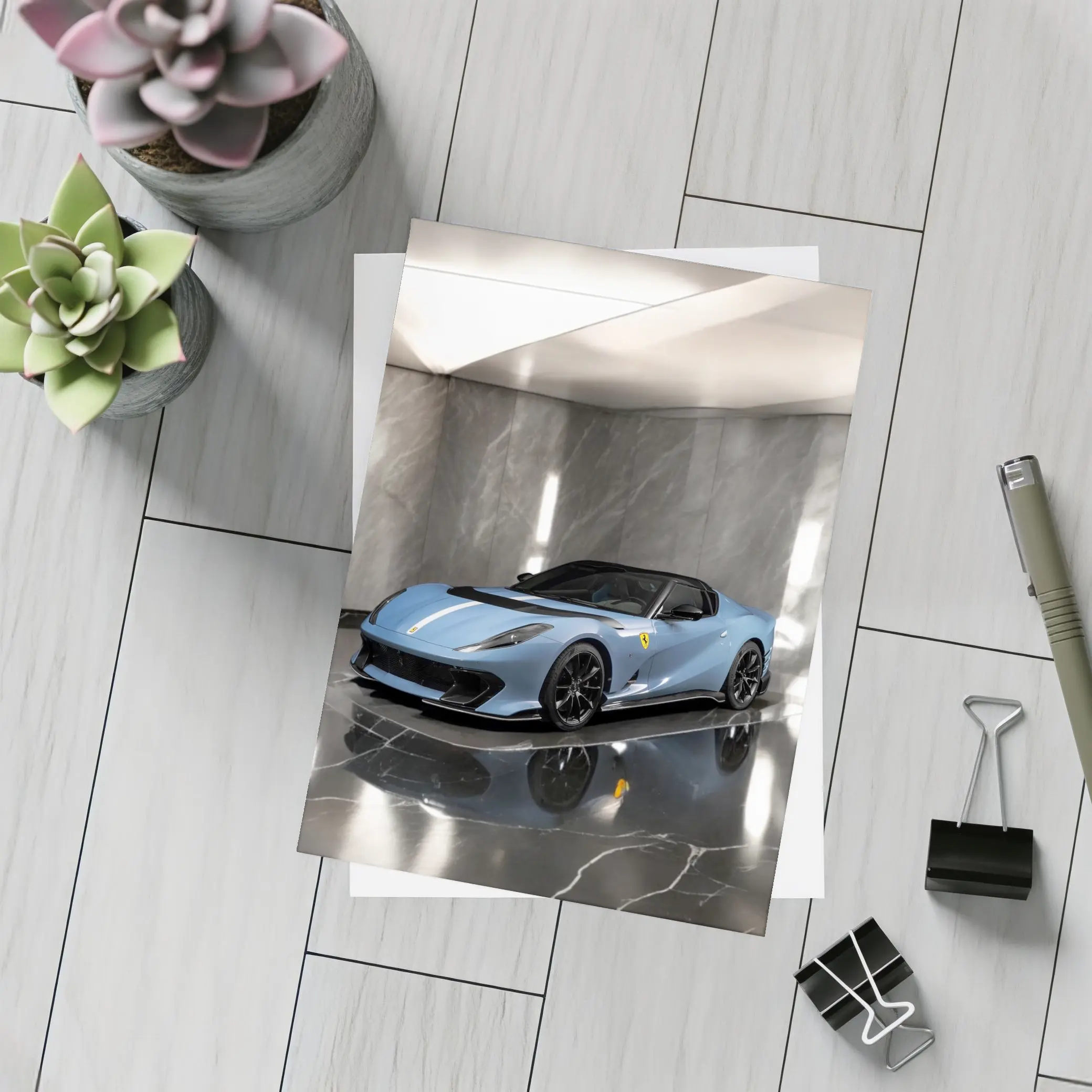 Ferrari 812 Competizione A Marble Showroom – Postcards