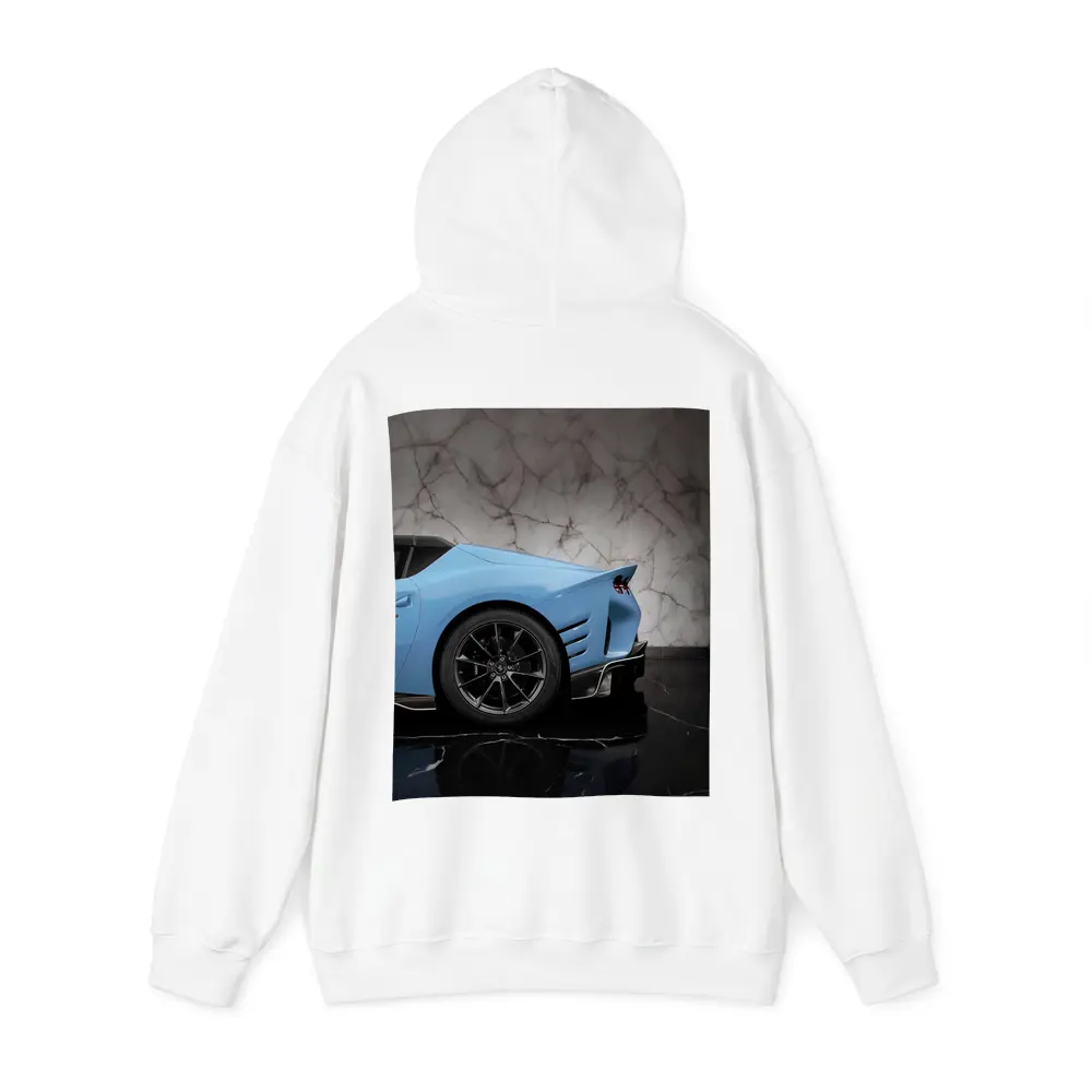 Ferrari 812 Competizione Blue Marble Background – Hoodies