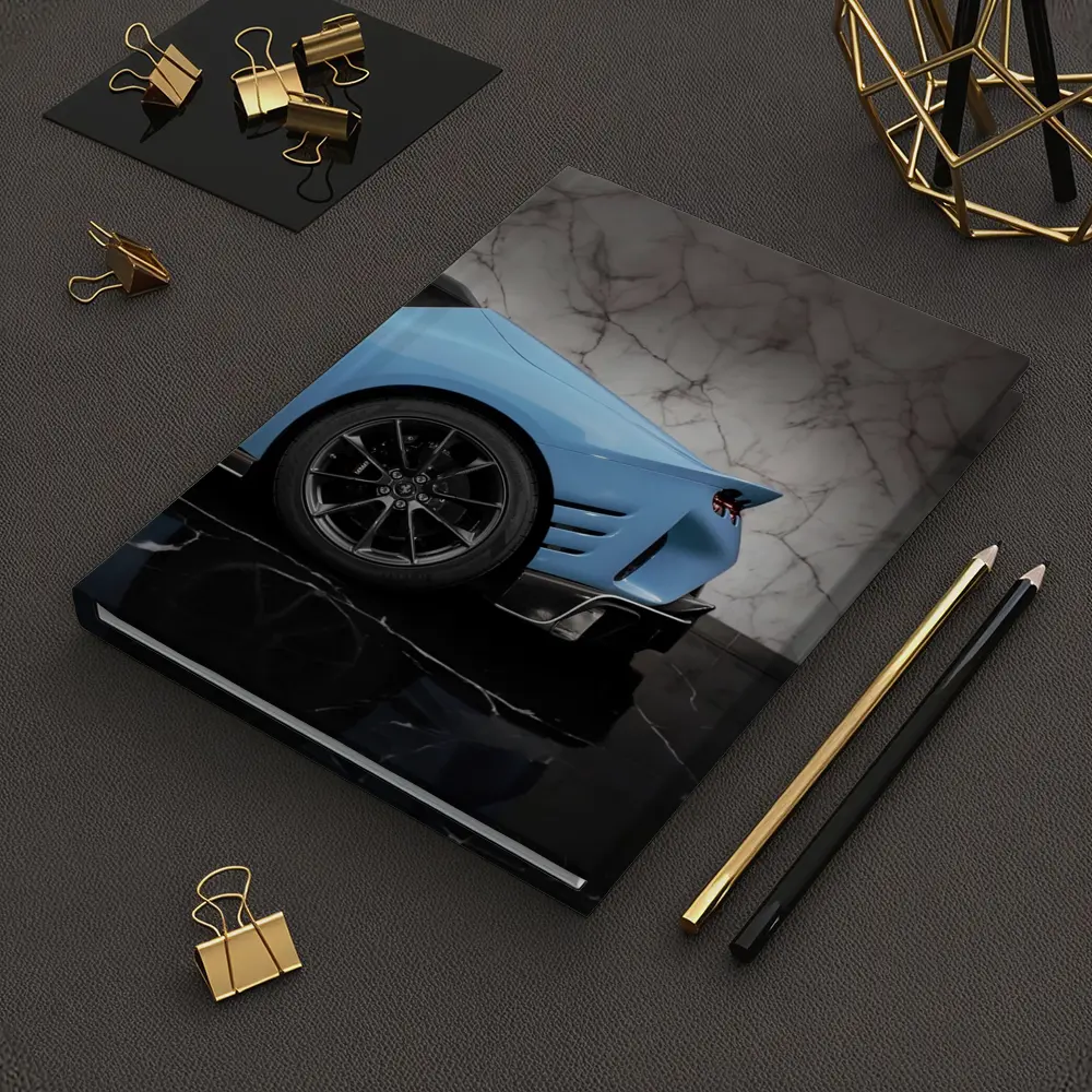 Ferrari 812 Competizione Blue Marble Background – Notebooks