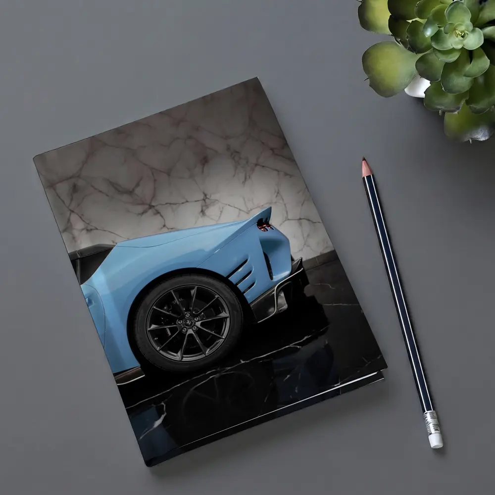 Ferrari 812 Competizione Blue Marble Background – Notebooks