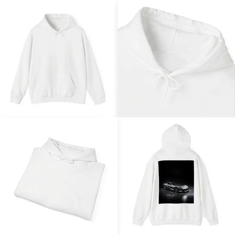 Ferrari 812 Competizione Silver Dark Studio – Hoodies