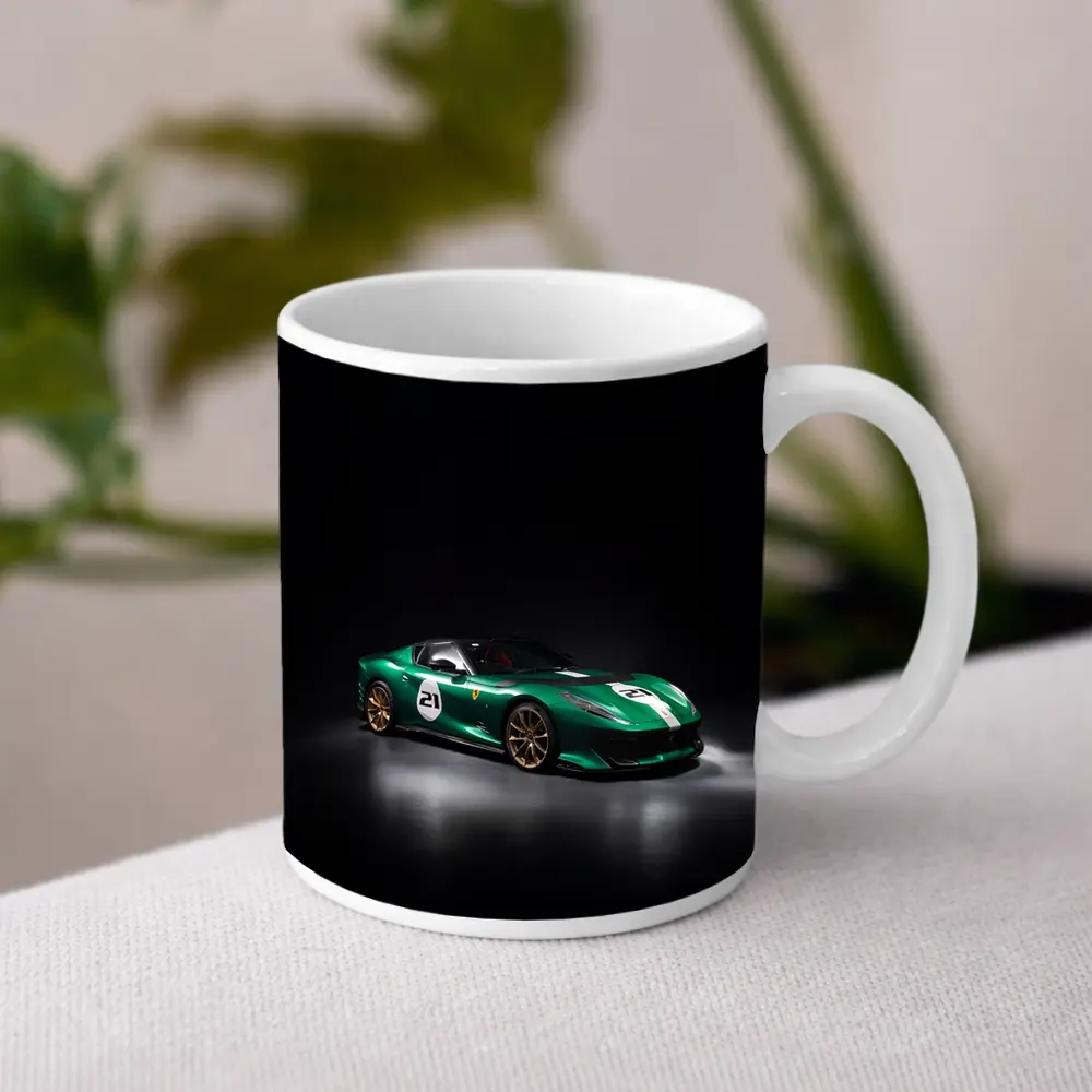 Ferrari 812 Competizione Green Racing Dark Studio – Mugs