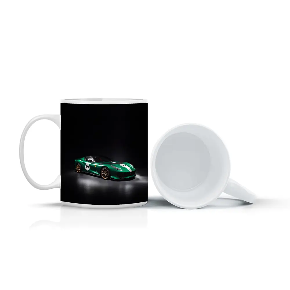 Ferrari 812 Competizione Green Racing Dark Studio – Mugs