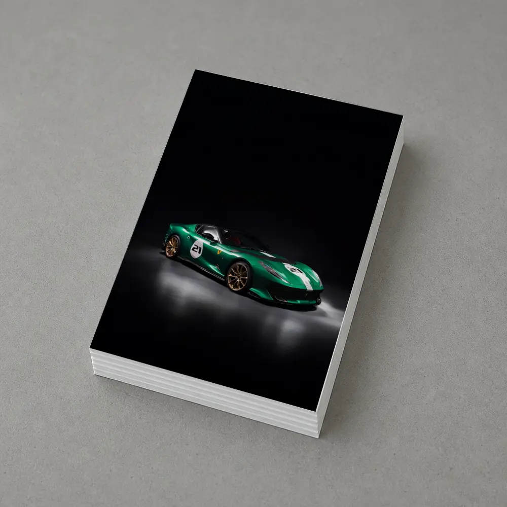 Ferrari 812 Competizione Green Racing Dark Studio – Postcards