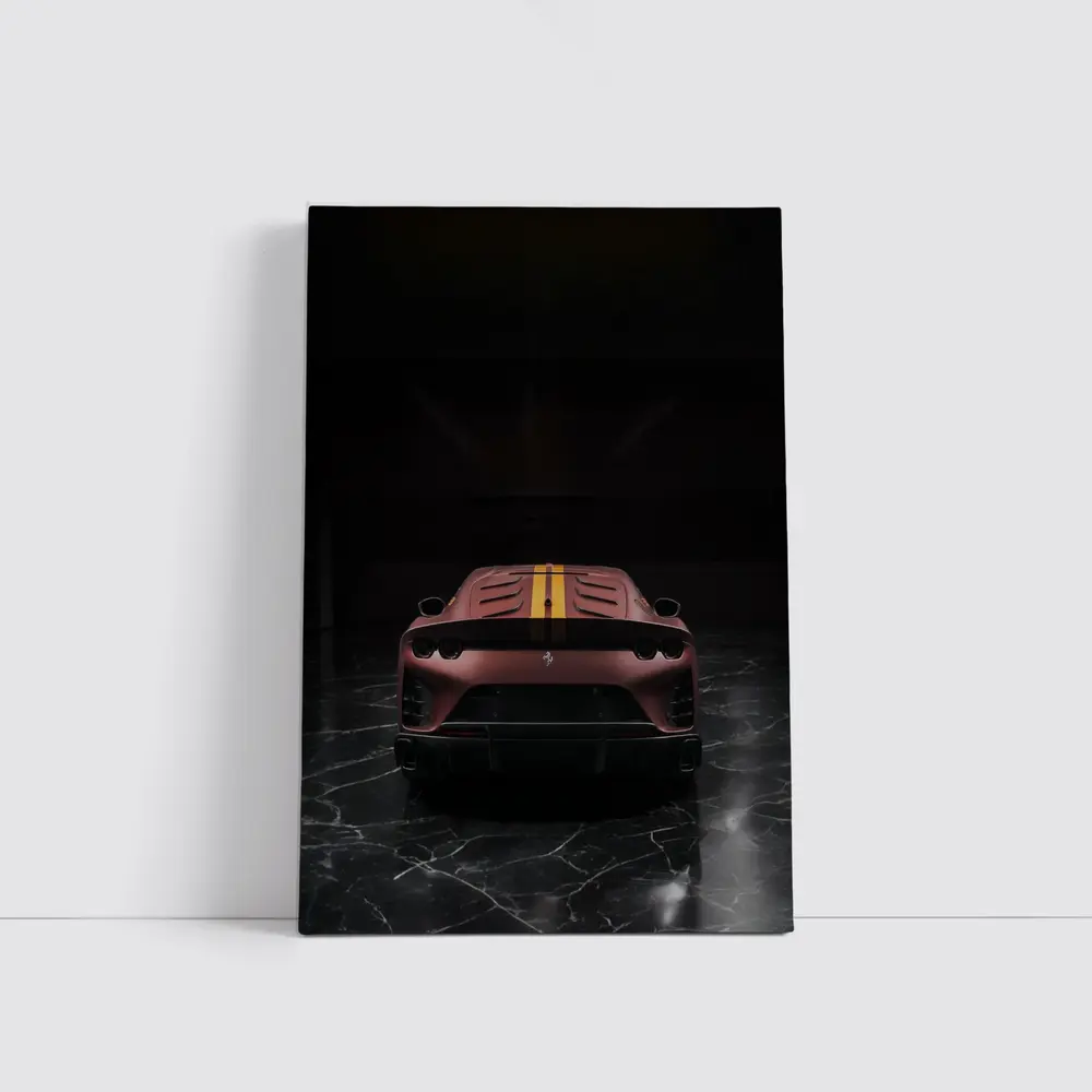 Ferrari 812 Competizione Dark Marble Studio – Wall Art