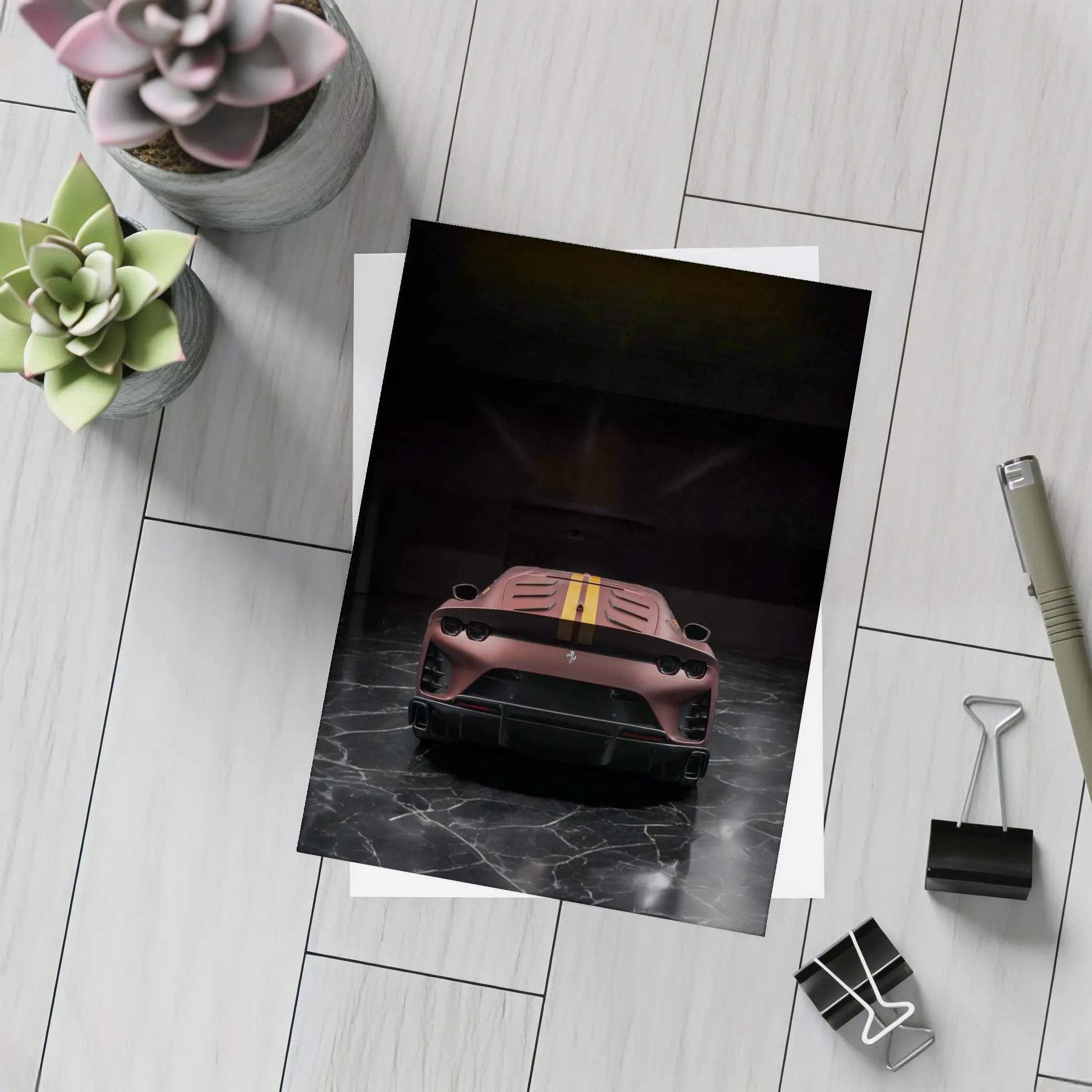 Ferrari 812 Competizione Dark Marble Studio – Postcards