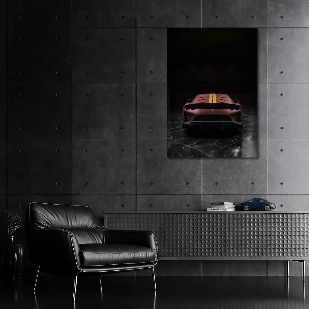 Ferrari 812 Competizione Dark Marble Studio – Wall Art