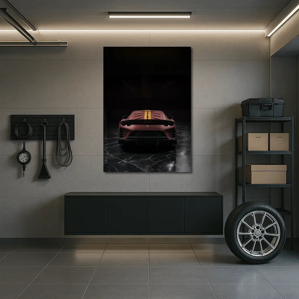 Ferrari 812 Competizione Dark Marble Studio – Wall Art