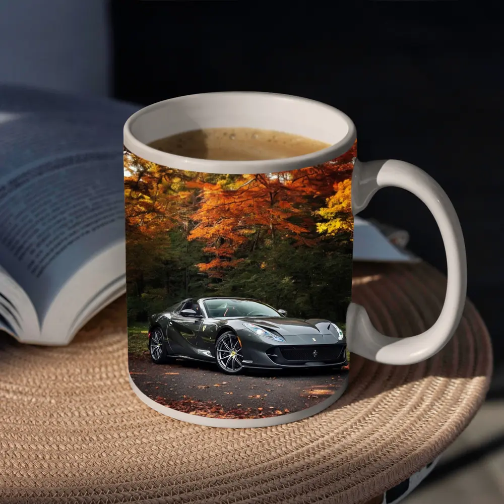 Ferrari 812 GTS Dark Autumn Forest – Mugs