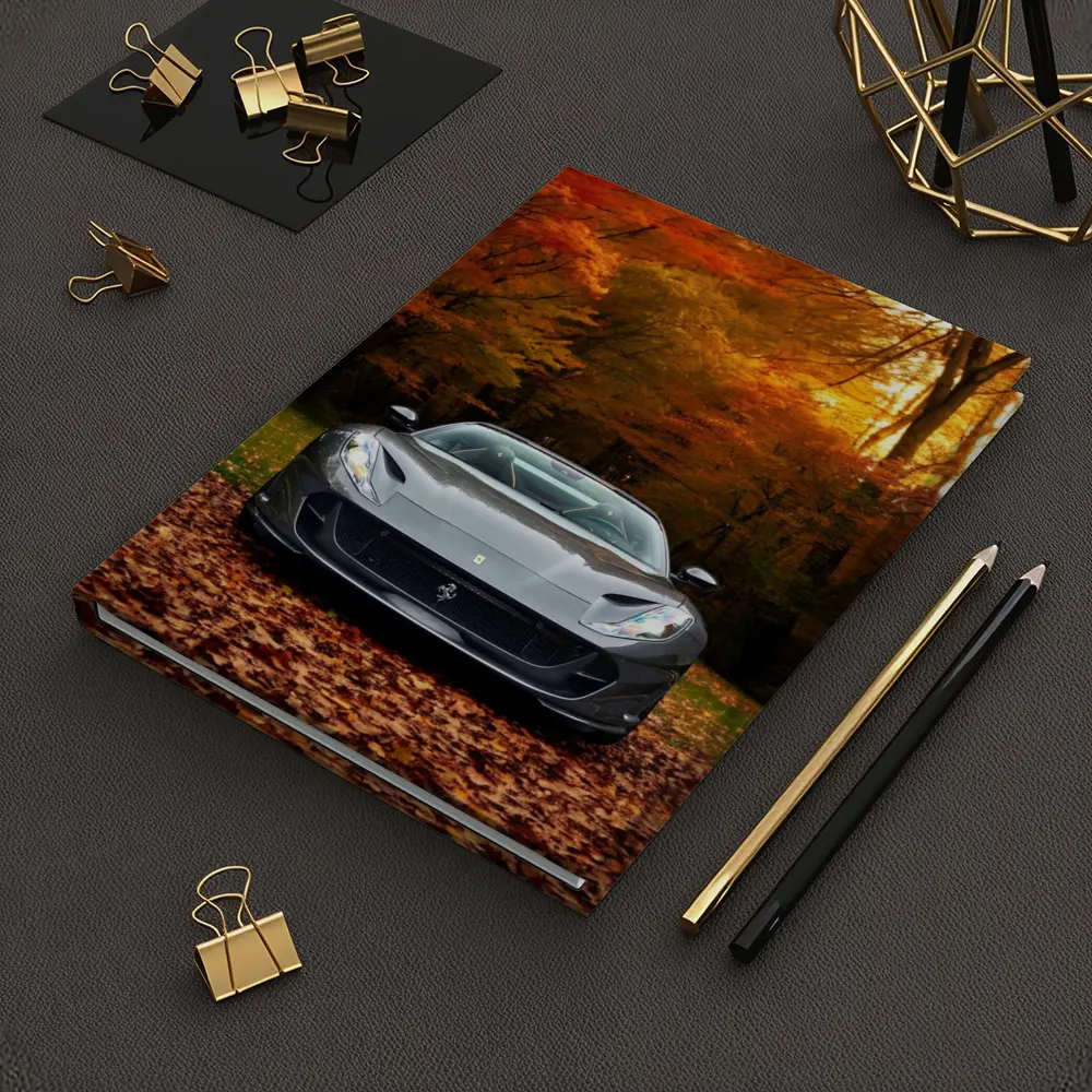Ferrari 812 GTS Gray Autumn Forest – Notebooks