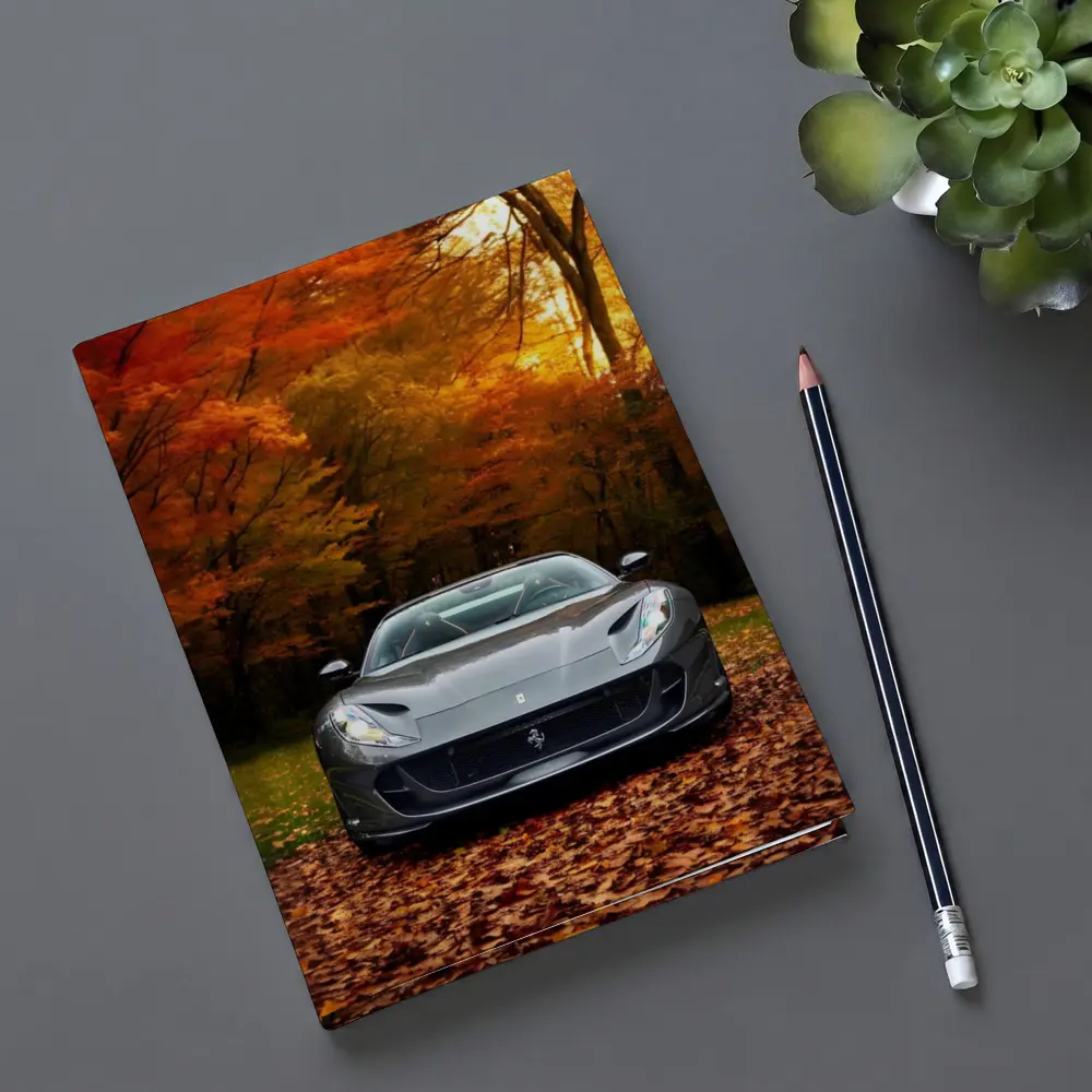 Ferrari 812 GTS Gray Autumn Forest – Notebooks