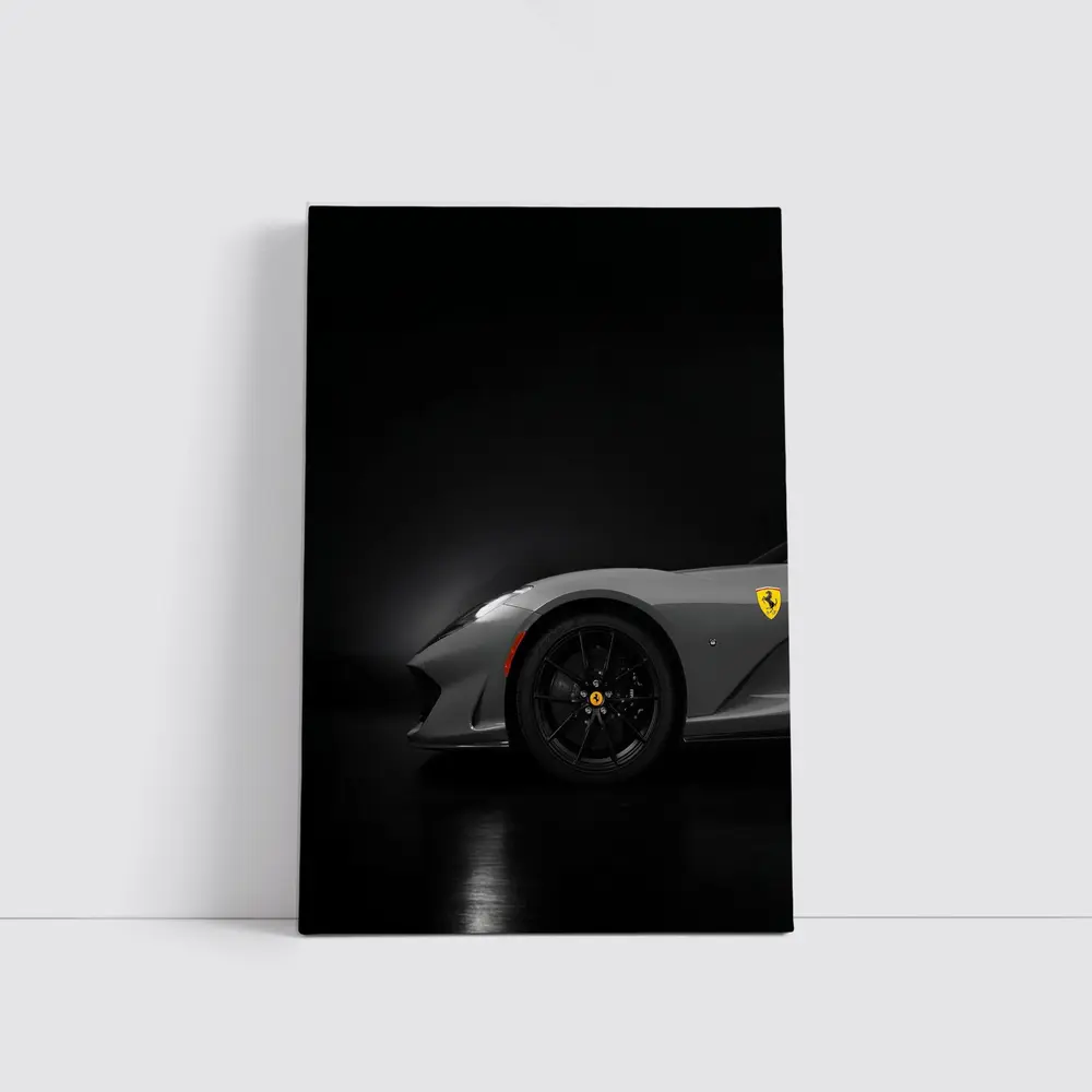 Ferrari 812 GTS Dark Studio Shot – Wall Art