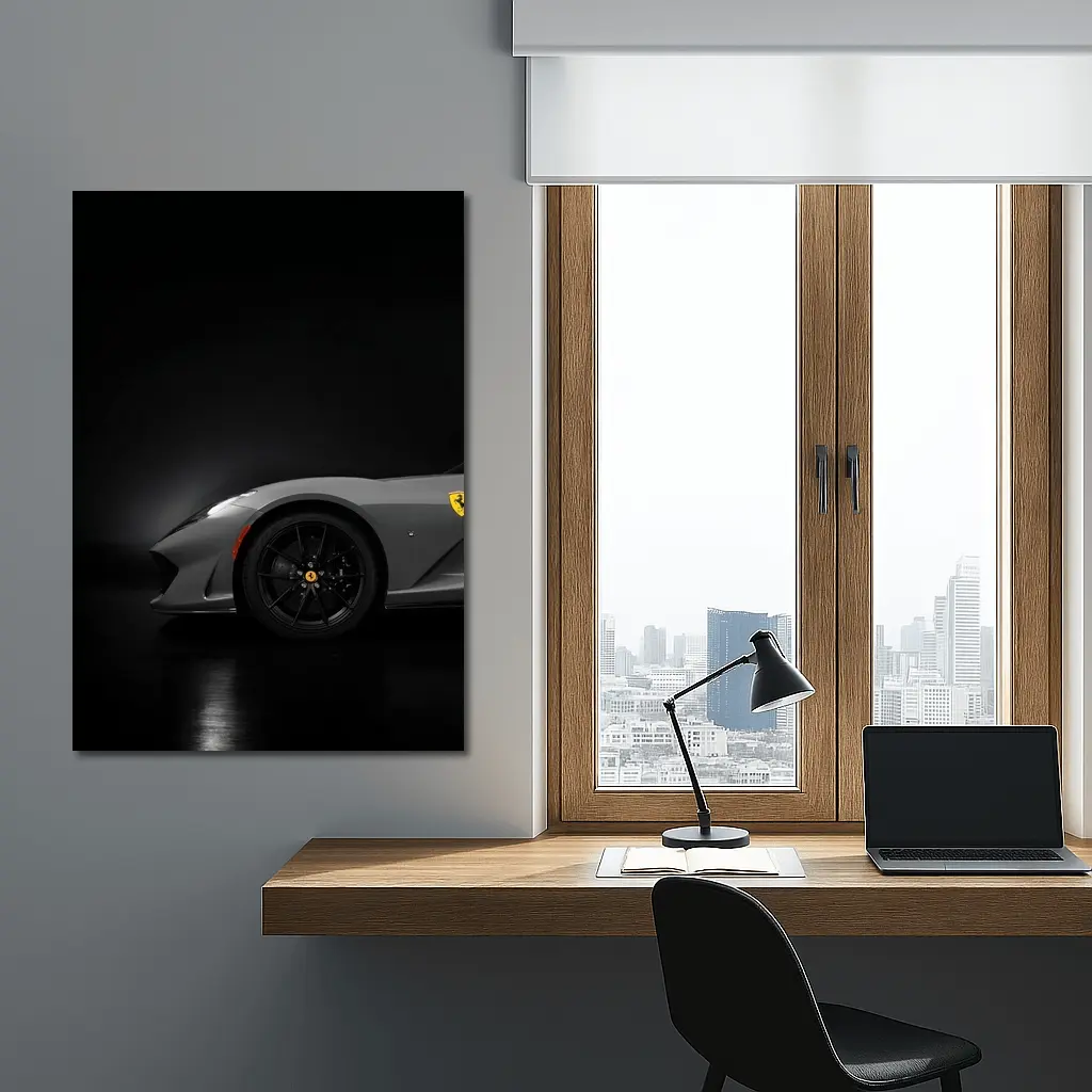 Ferrari 812 GTS Dark Studio Shot – Wall Art